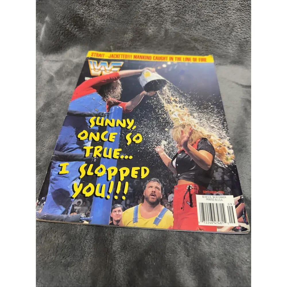 WWF MAGAZINE SEPTEMBER 1996 Godwinns Cover Poster‎ Sunny Skip article Undertaker